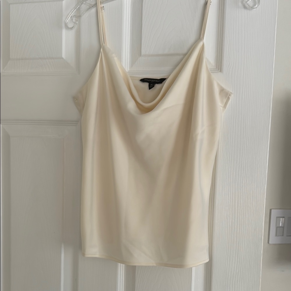 Elegant Cream Cowl Neck Top